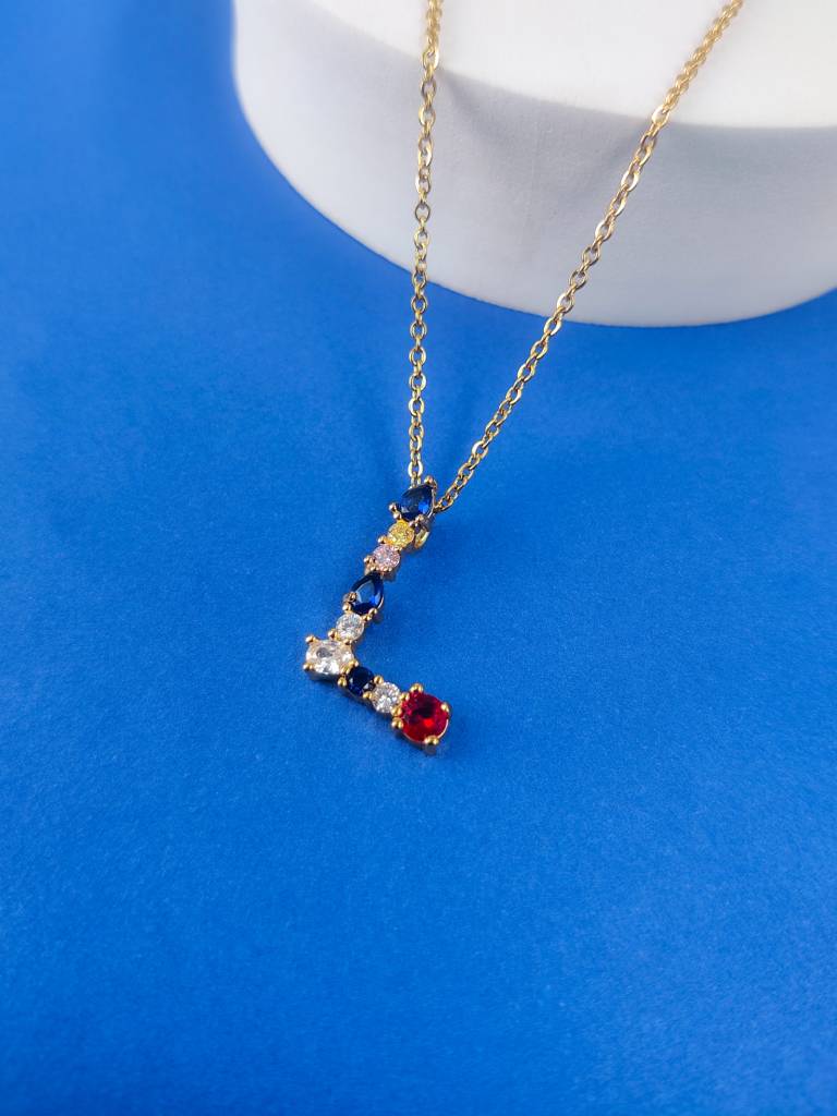 Monogram Letter L Necklace : N-MON-11-L