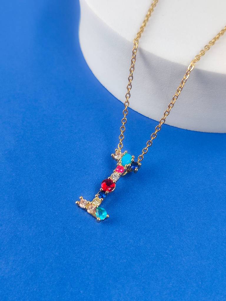 Monogram Letter "I" Necklace : N-MON-14-I