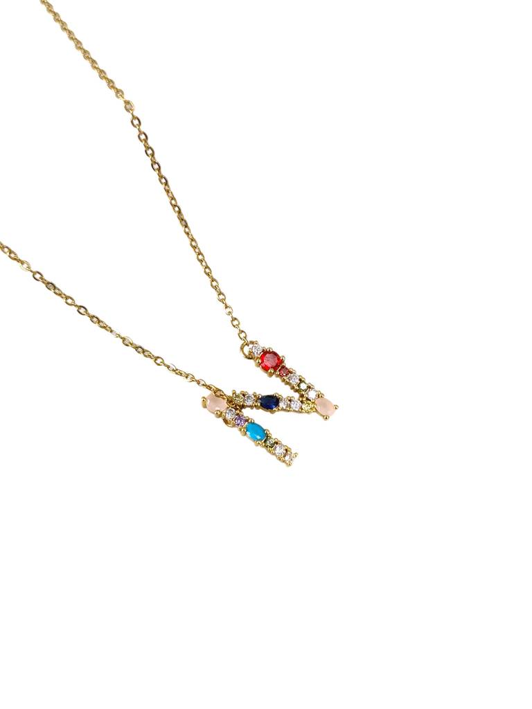 Monogram Letter N Necklace : N-MON-9-N