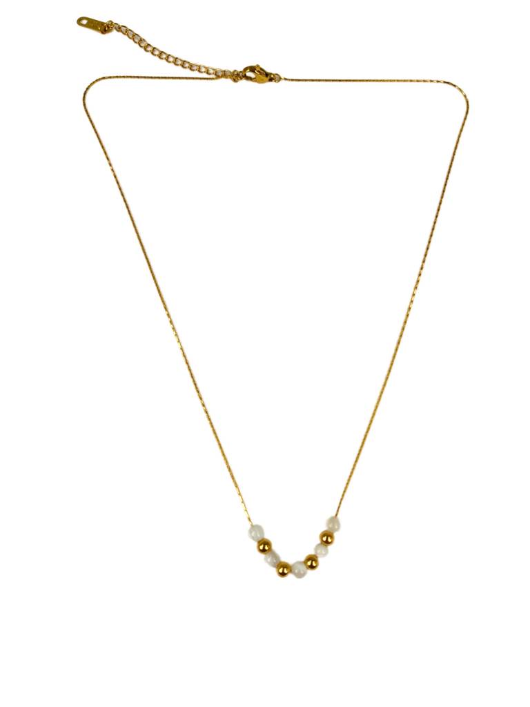 Amber Pearl Necklace : N-P-15-G