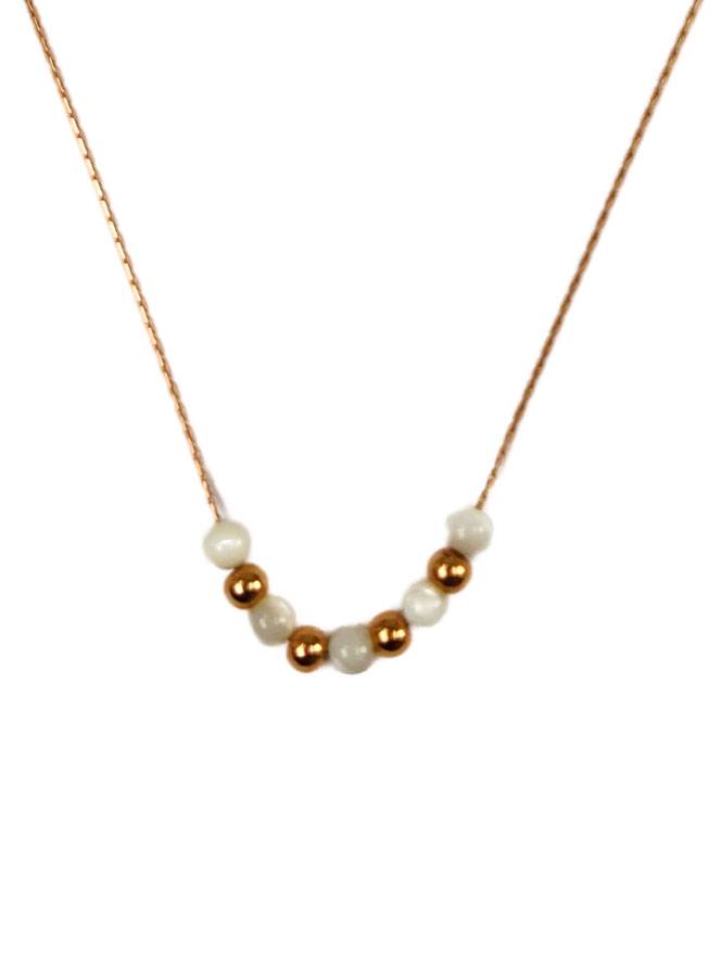 Amber Pearl Necklace : N-P-15-RG