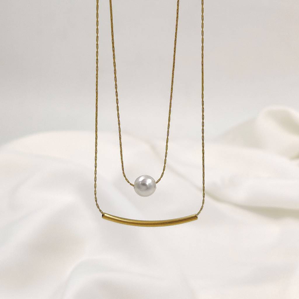 Luna Pearl Necklace : N-P-19-0