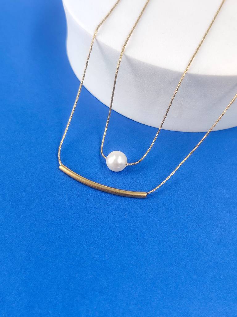 Luna Pearl Necklace : N-P-19-0