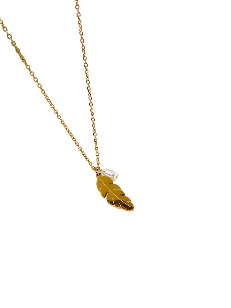 Dewleaf Necklace (Gold) : N-P-20-0