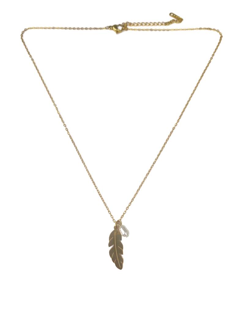 Dewleaf Necklace (Gold) : N-P-20-0