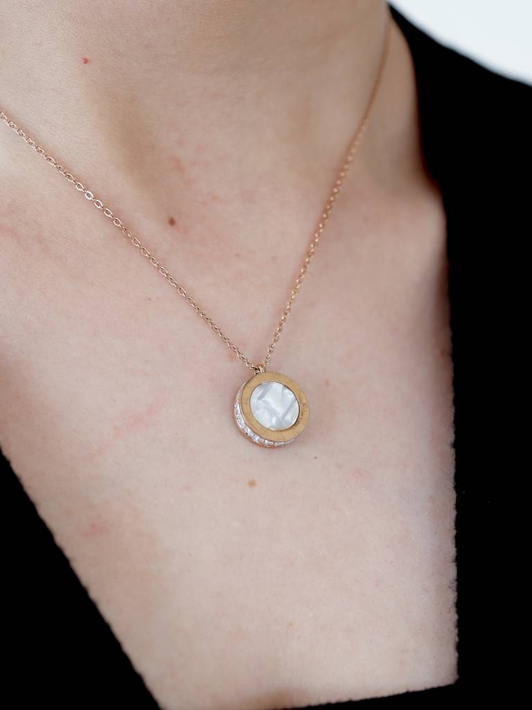 Roman Crystal Edge Necklace : N-RO-1-0