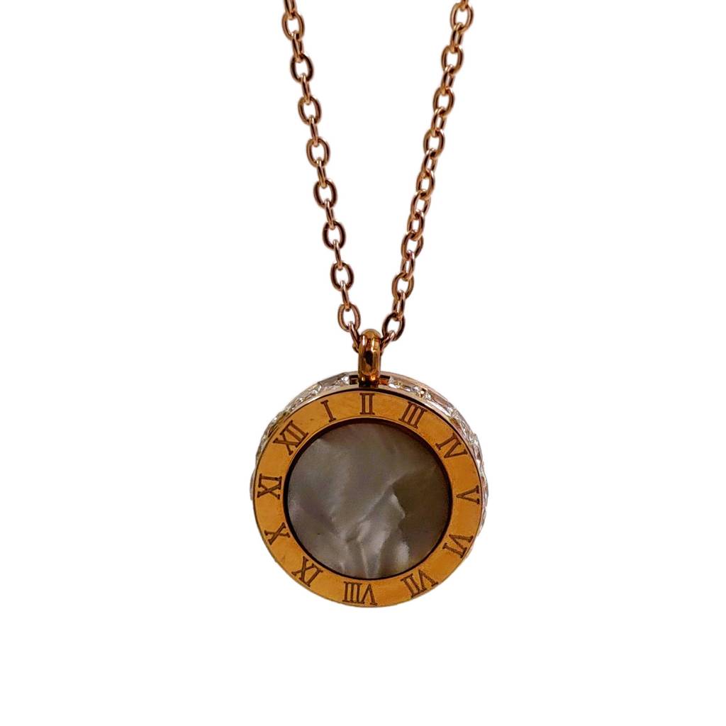 Roman Crystal Edge Necklace : N-RO-1-0