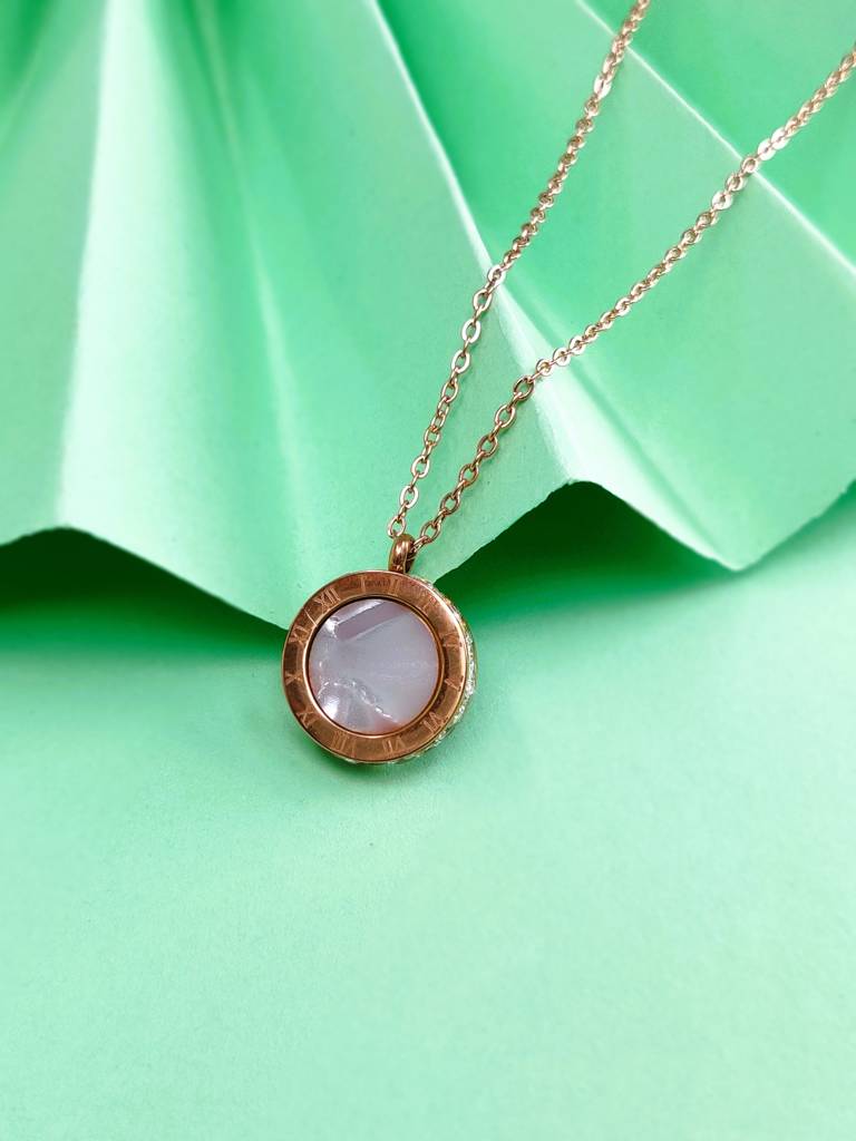 Roman Crystal Edge Necklace : N-RO-1-0