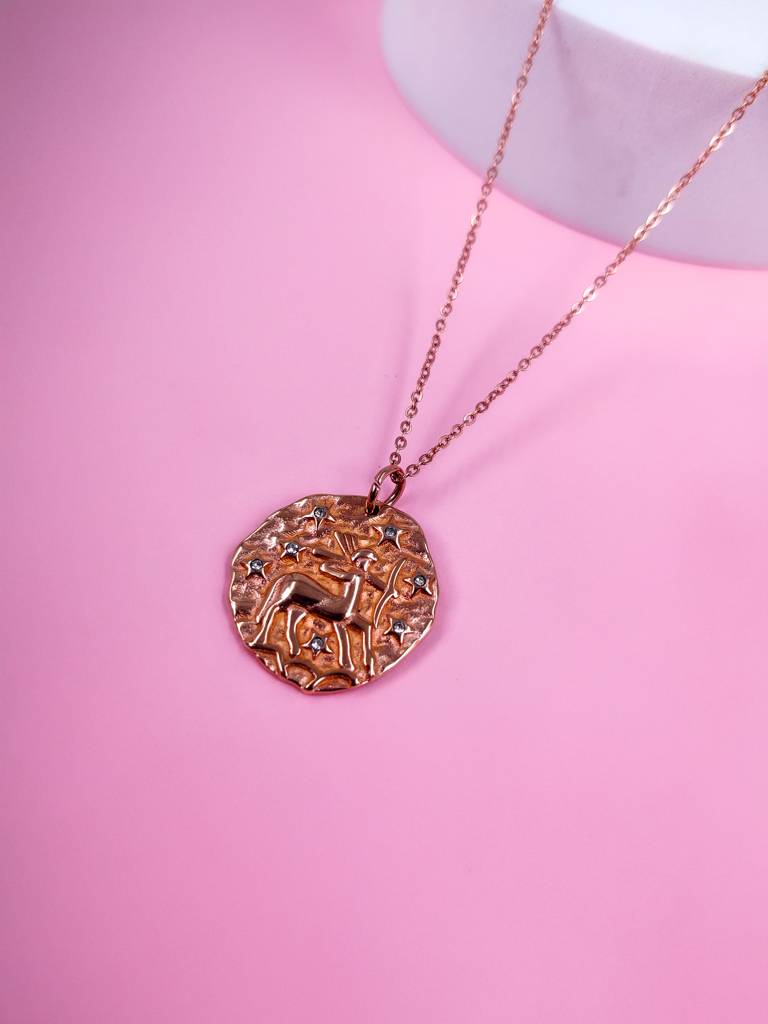French Zodiac Coin Necklace (Sagittarius) : N-ZOF-6-0