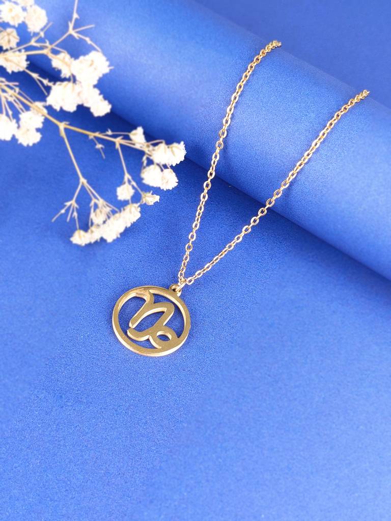 Gold Zodiac Necklace (Capricorn) : N-ZOG-3-0