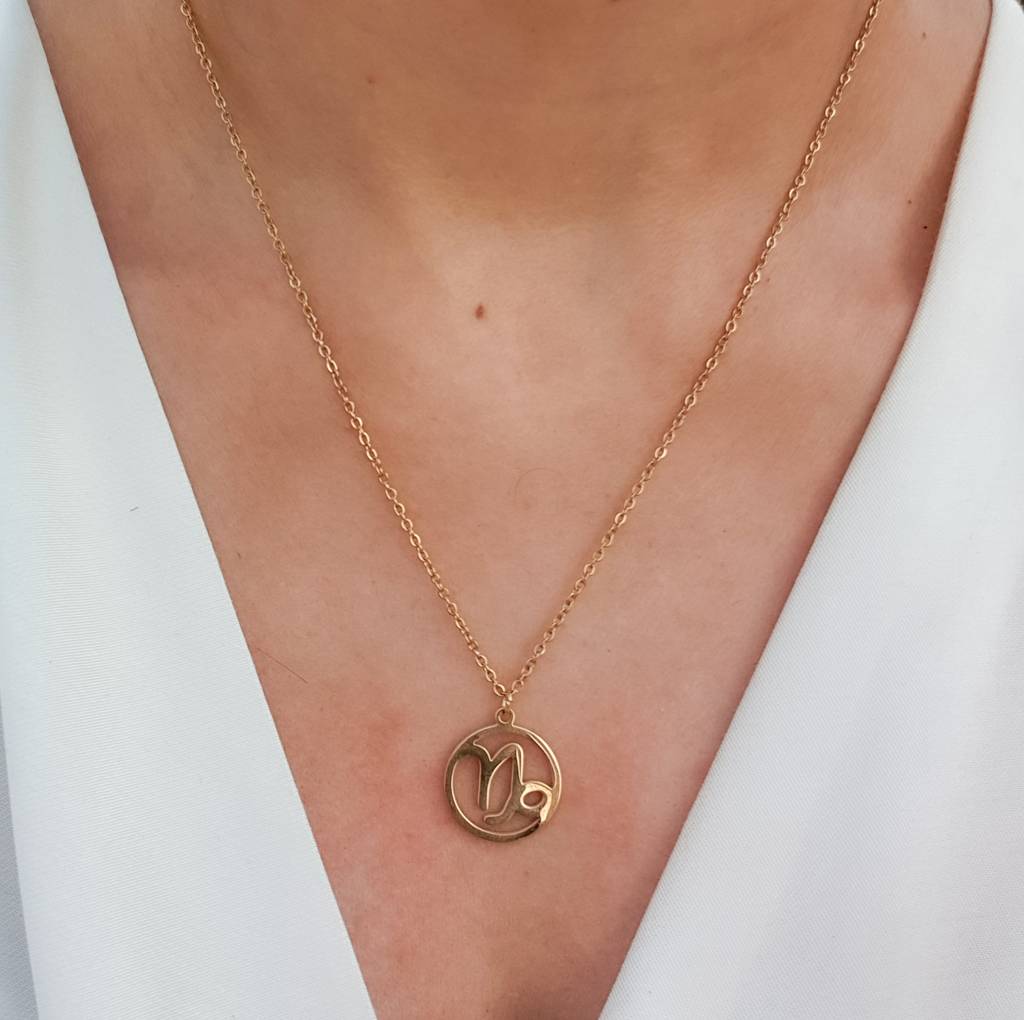 Gold Zodiac Necklace (Capricorn) : N-ZOG-3-0
