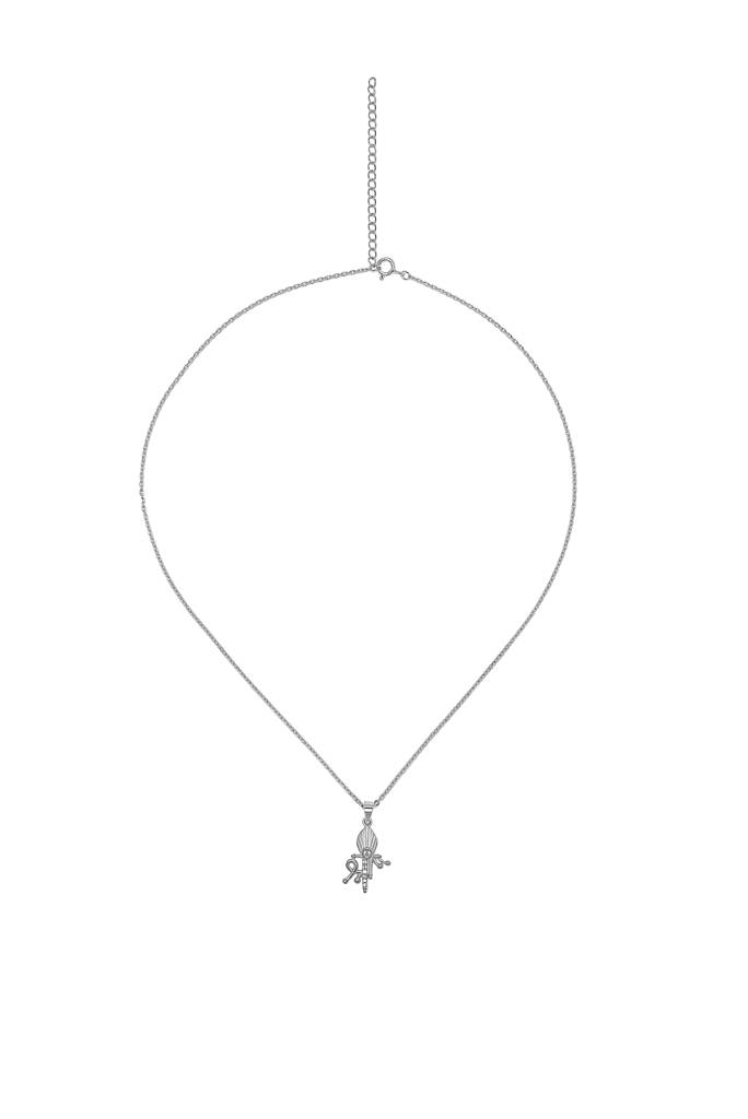 Silberry 925 Sterling Silver Shree Pendant With Chain : N111