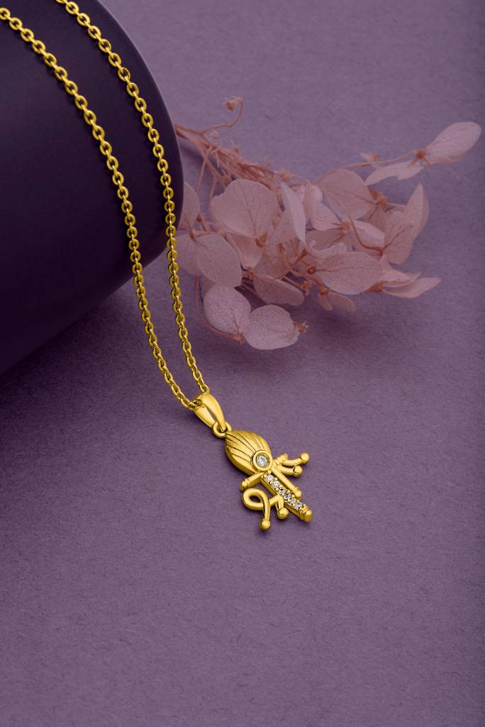 Silberry 925 Sterling Silver Shree Pendant With Chain : N114