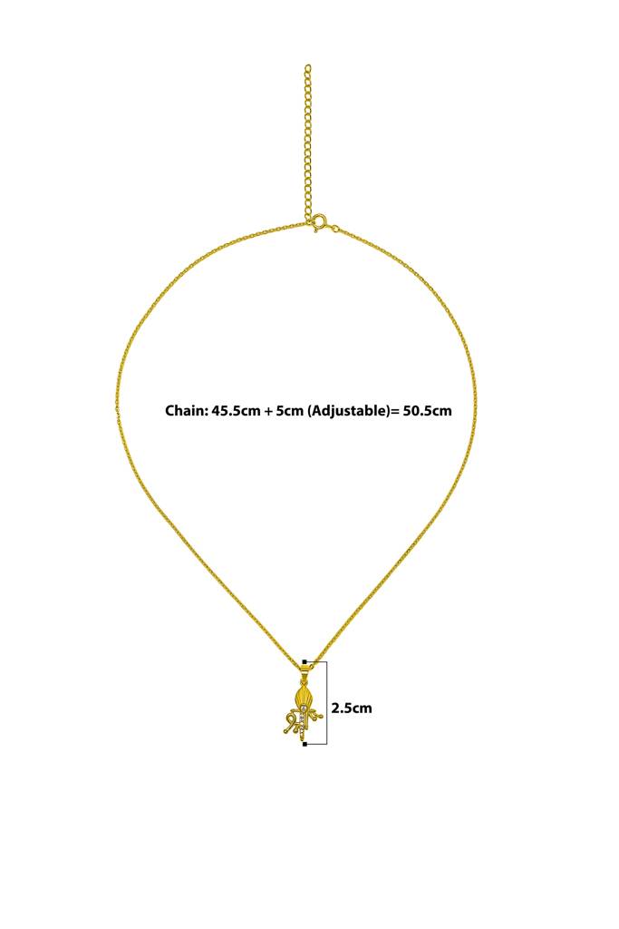 Silberry 925 Sterling Silver Shree Pendant With Chain : N114