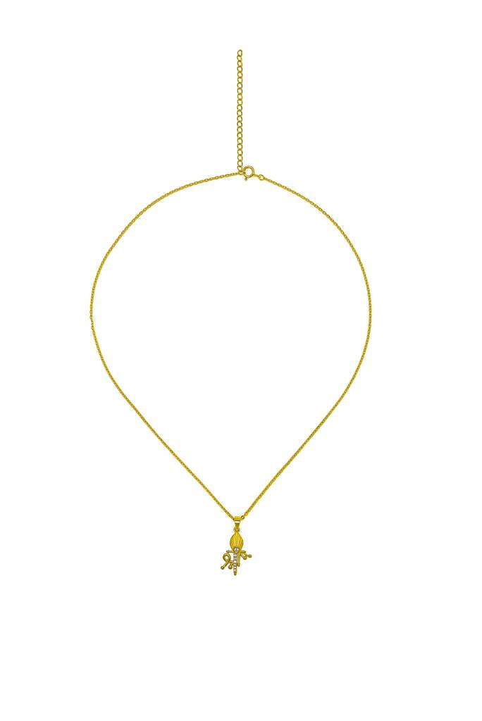 Silberry 925 Sterling Silver Shree Pendant With Chain : N114