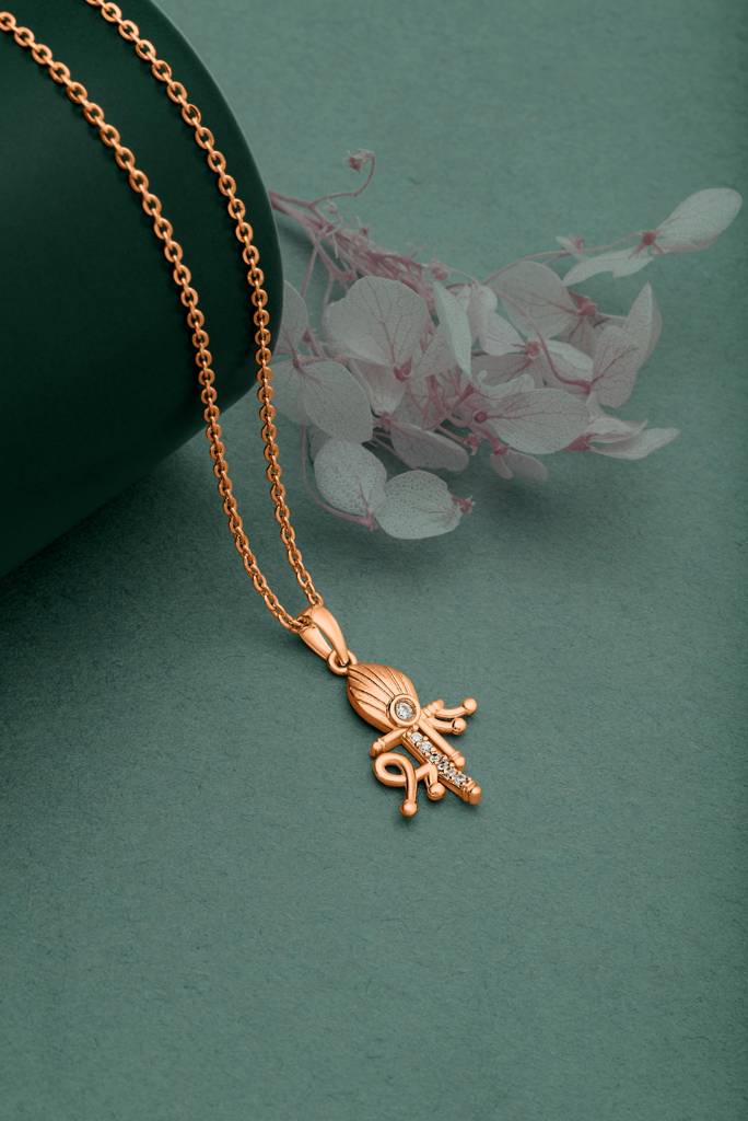 Silberry 925 Sterling Silver Shree Pendant With Chain : N131