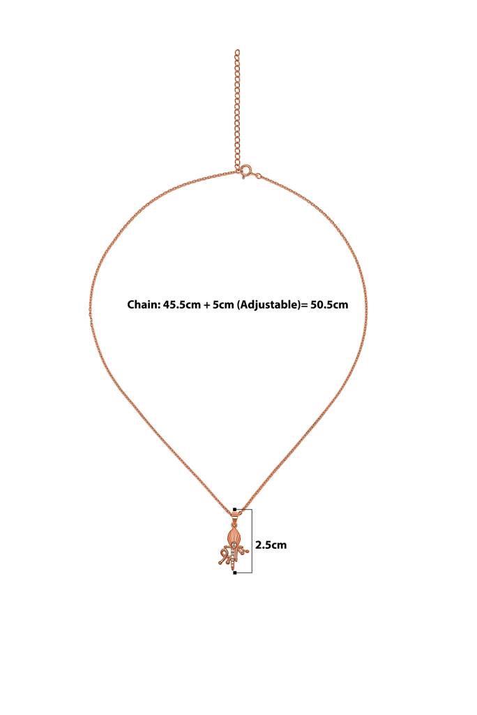 Silberry 925 Sterling Silver Shree Pendant With Chain : N131
