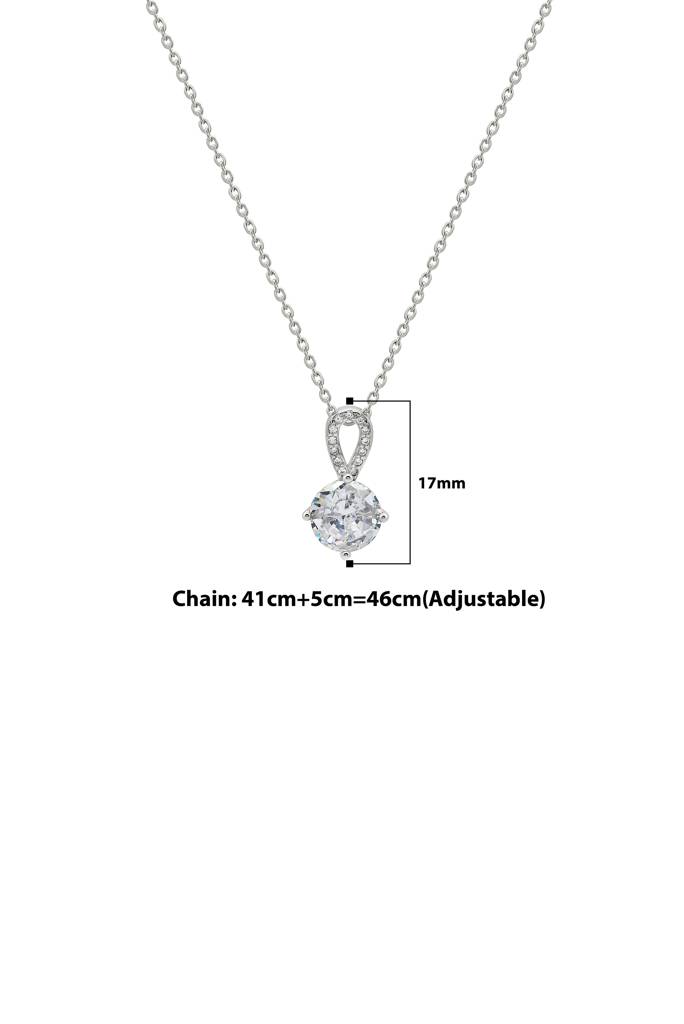 Silberry 925 Sterling Silver Cascade Pendant With Link Chain : N1782