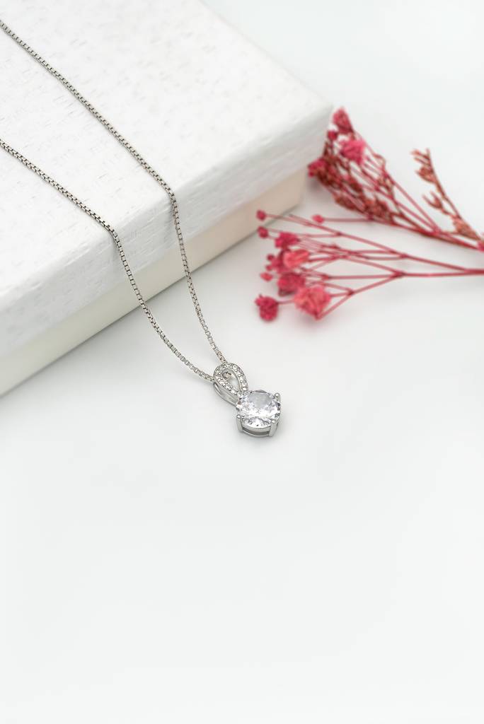 アクセサリー CASCADE PENDANT NECKLACE Silberry 925 Sterling Silver Cascade Pendant With Box Chain