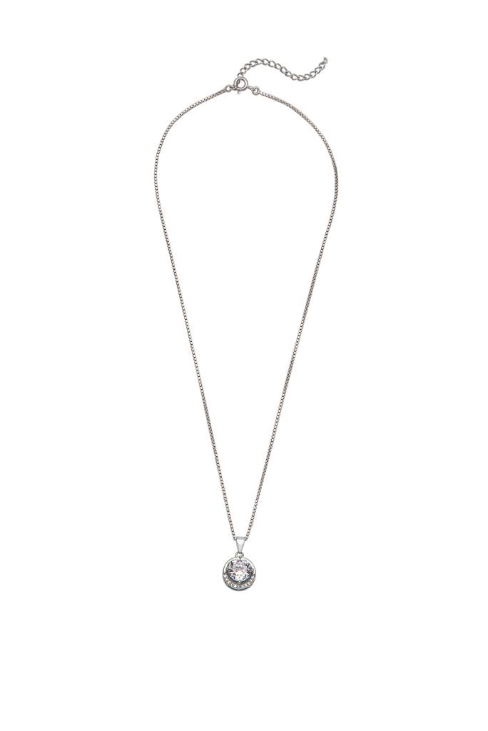 Silberry 925 Sterling Silver Moonlit Pendant With Box Chain : N1933
