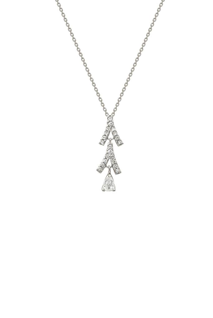 Silberry 925 Sterling Silver Trifecta Pendant With Link Chain : N2288