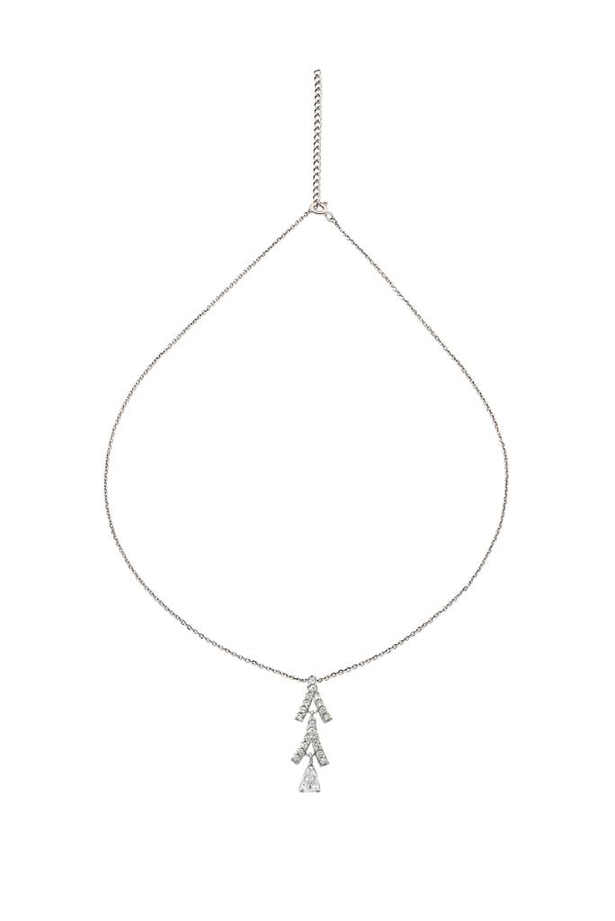Silberry 925 Sterling Silver Trifecta Pendant With Link Chain : N2288