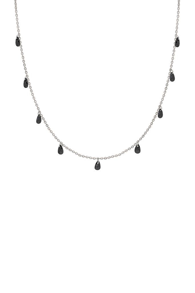 Silberry 925 Sterling Silver White Crystalized Necklace : N2416