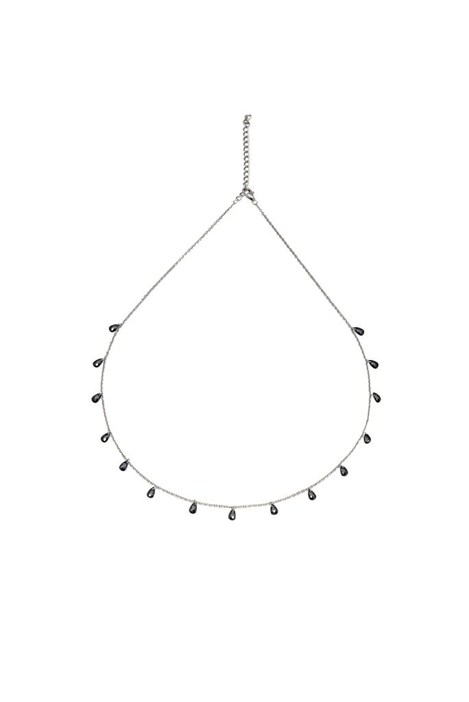 Silberry 925 Sterling Silver White Crystalized Necklace : N2416