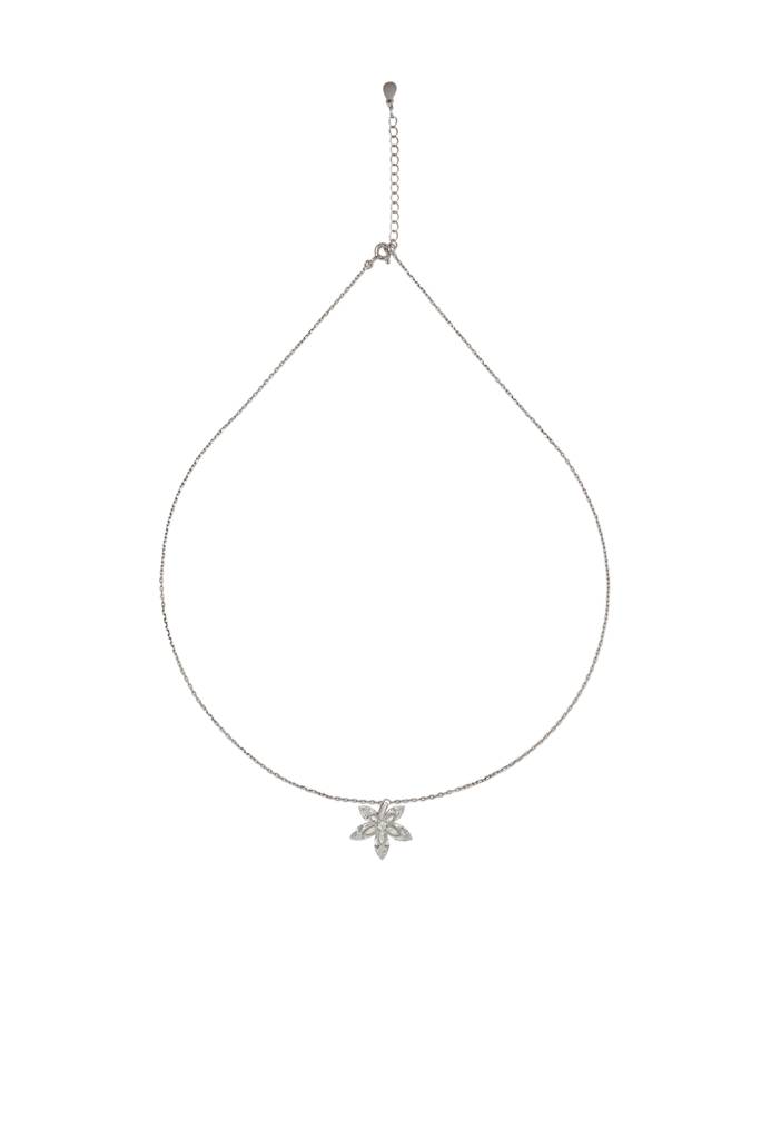 Silberry 925 Sterling Silver Orchid Pendant With Chain : N2566