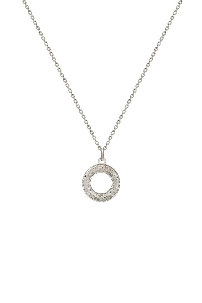 Silberry 925 Sterling Silver Classic Round Pendant With Chain : N2622