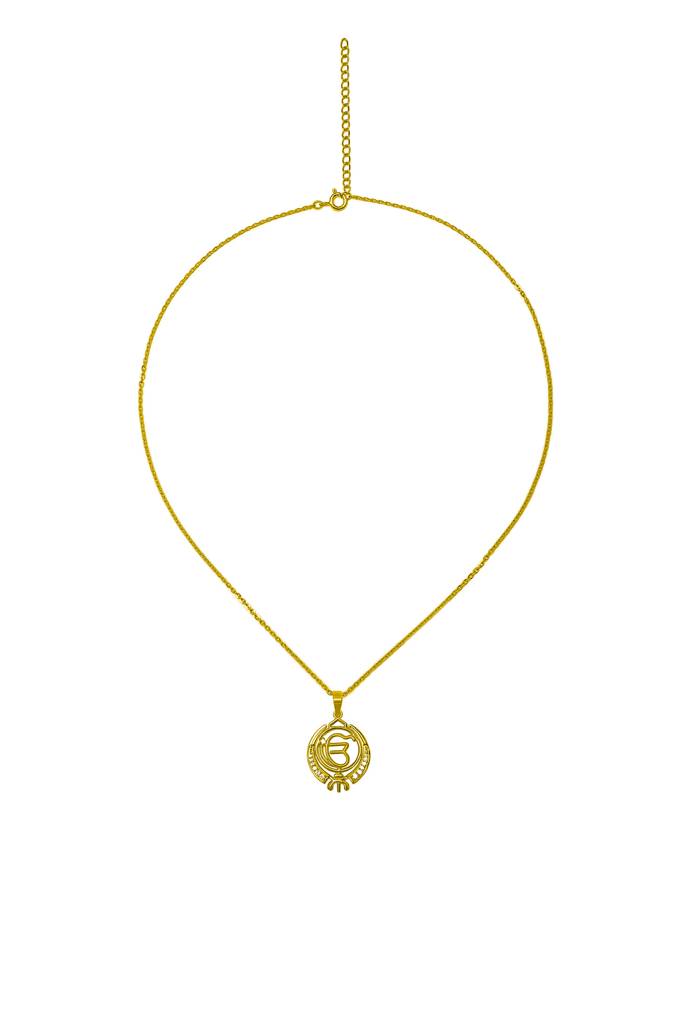Silberry 925 Sterling Silver Ik Onkar Pendant With Chain : N266