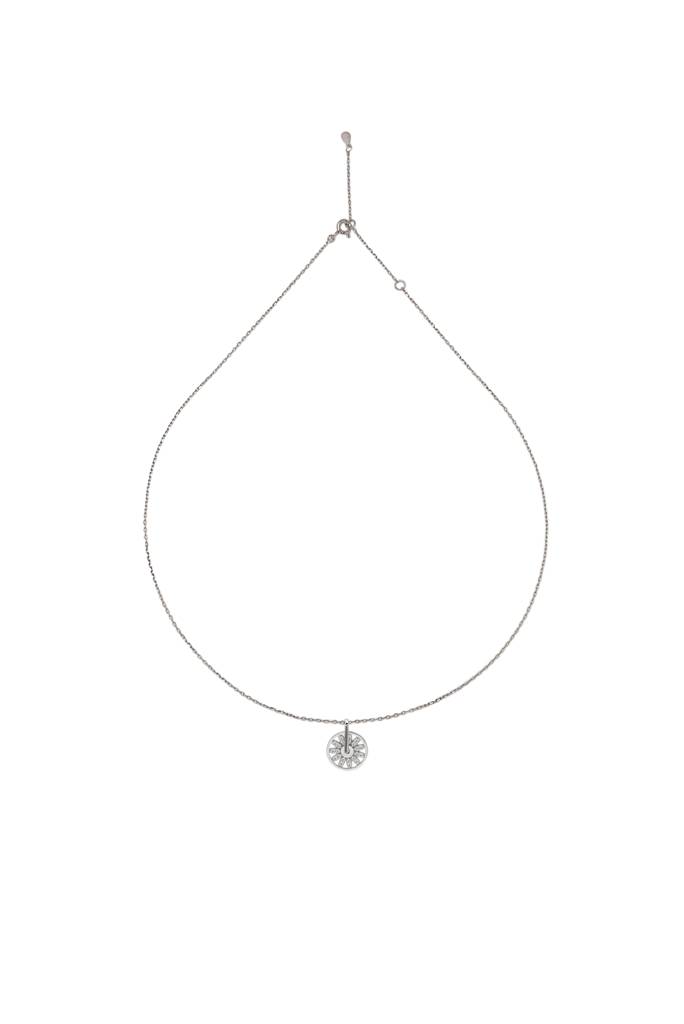 Silberry 925 Sterling Silver Tiny Wheel Pendant With Chain : N2672