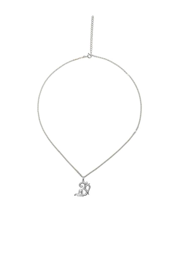 Silberry 925 Sterling Silver Om Shivling Pendant With Chain : N286