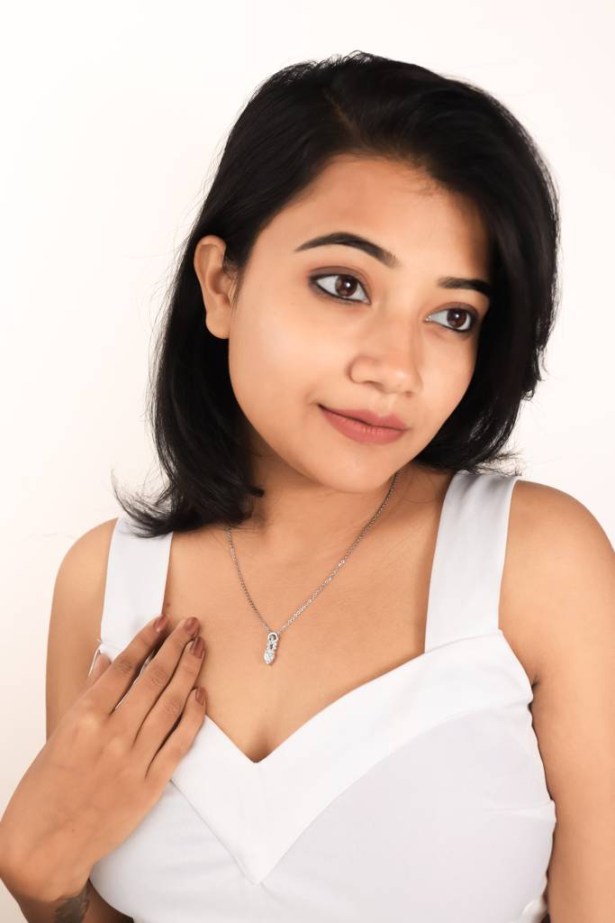 Silberry 925 Sterling Silver Ice Drop Pendant With Chain : N2913