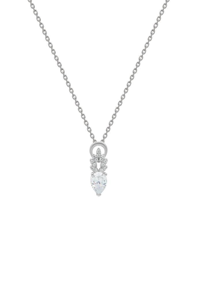 Silberry 925 Sterling Silver Ice Drop Pendant With Chain : N2913