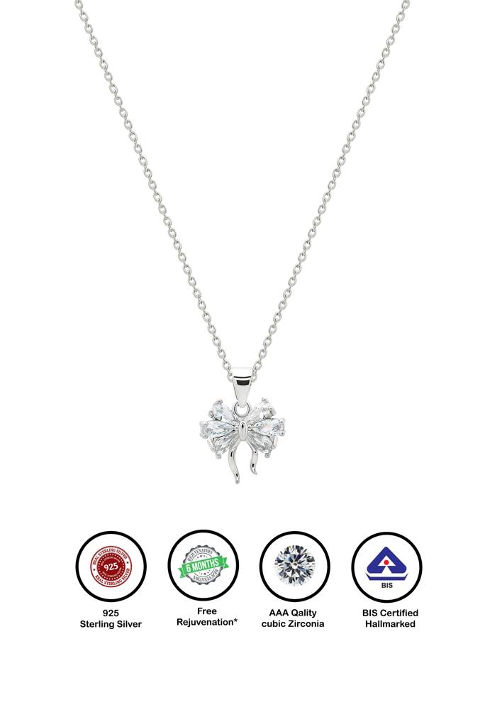 Silberry 925 Sterling Silver Butterfly Pendant With Chain : N2935