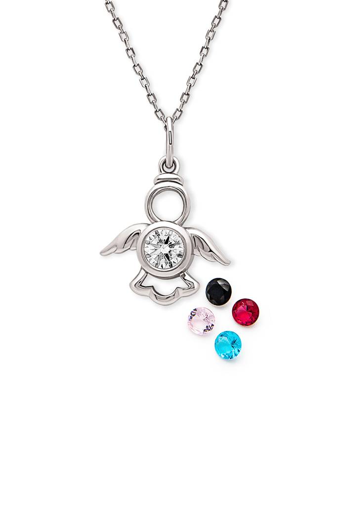 Silberry 925 Sterling Silver Angelic Turtle Pendant With Chain (5 In 1 Crystal) : N333