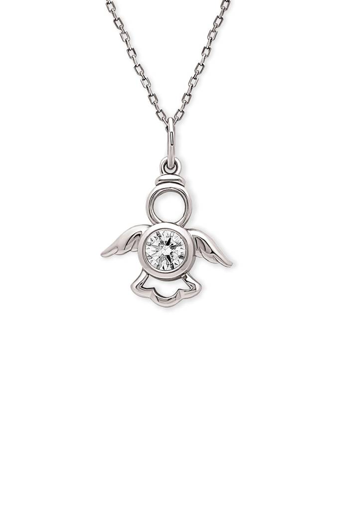 Silberry 925 Sterling Silver Angelic Turtle Pendant With Chain (5 In 1 Crystal) : N333