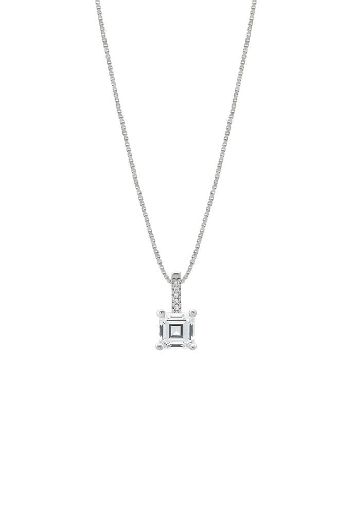 Silberry 925 Sterling Silver Mini Cube Pendant With Box Chain : N3514