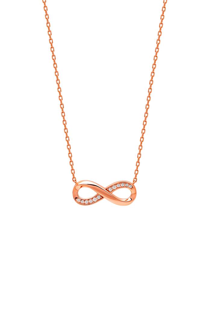 Silberry 925 Sterling Silver Infinity Glow Necklace : N3549