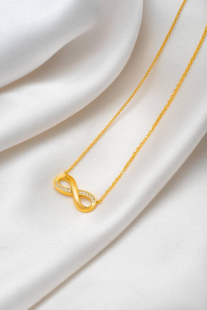 Silberry 925 Sterling Silver Infinity Glow Necklace : N3587