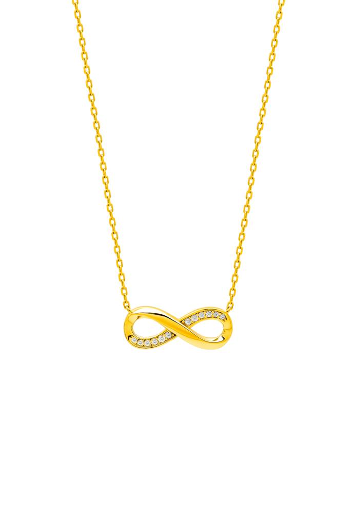 Silberry 925 Sterling Silver Infinity Glow Necklace : N3587