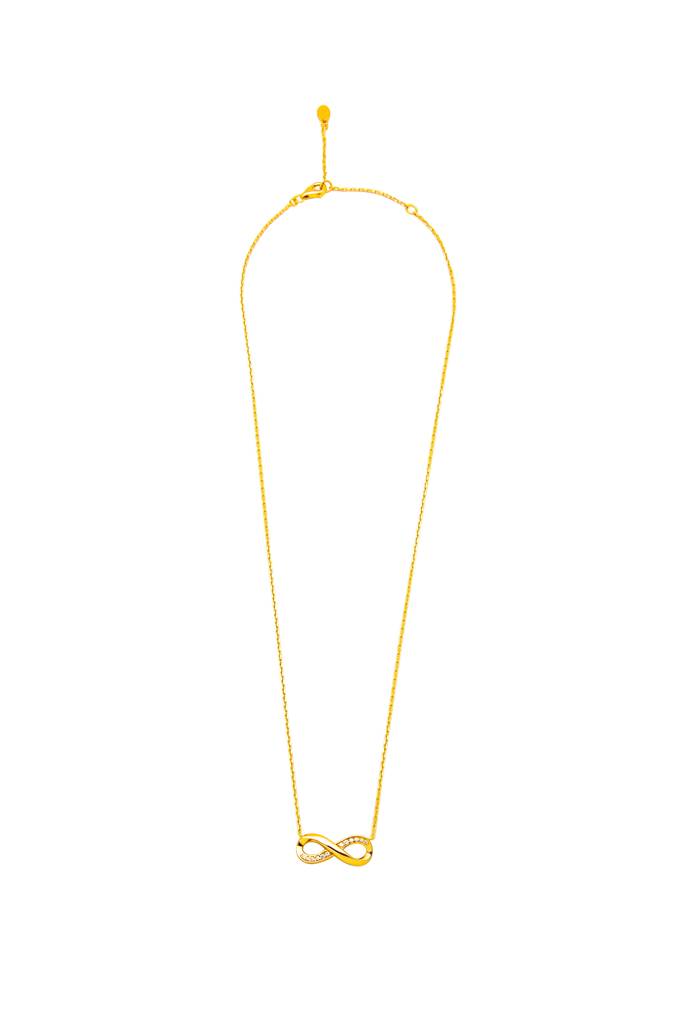 Silberry 925 Sterling Silver Infinity Glow Necklace : N3587