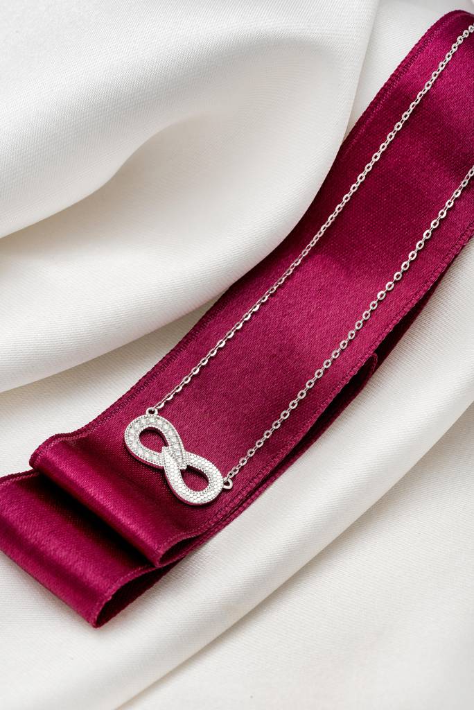 Silberry 925 Sterling Silver Infinity Bliss Necklace : N3665