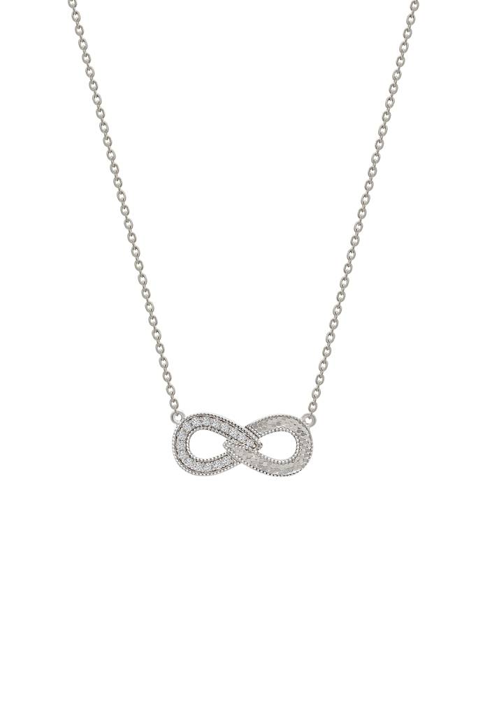 Silberry 925 Sterling Silver Infinity Bliss Necklace : N3665