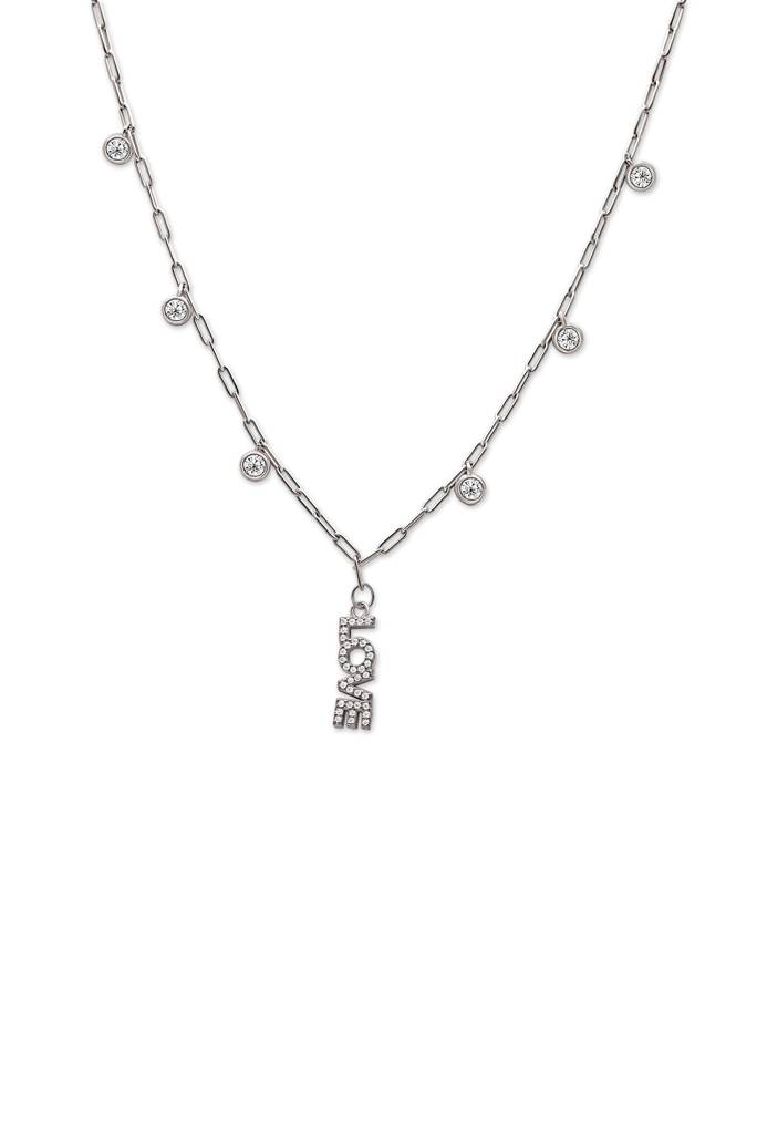 Silberry 925 Sterling Silver Love Letter Necklace : N371