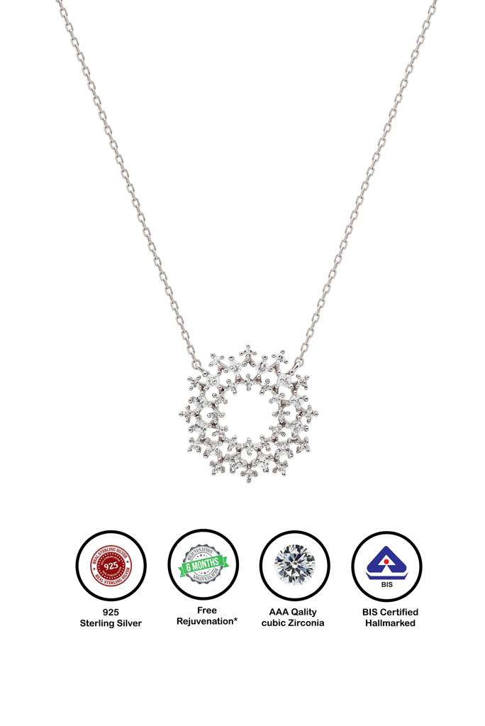 Silberry 925 Sterling Silver Imperial Necklace : N3762