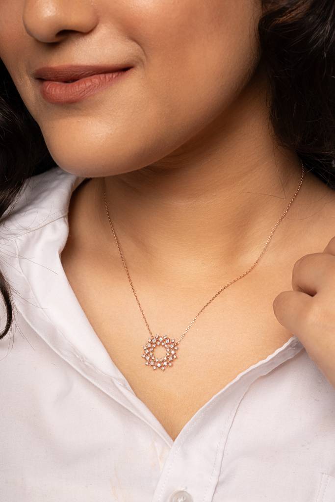 Silberry 925 Sterling Silver Imperial Necklace : N3788
