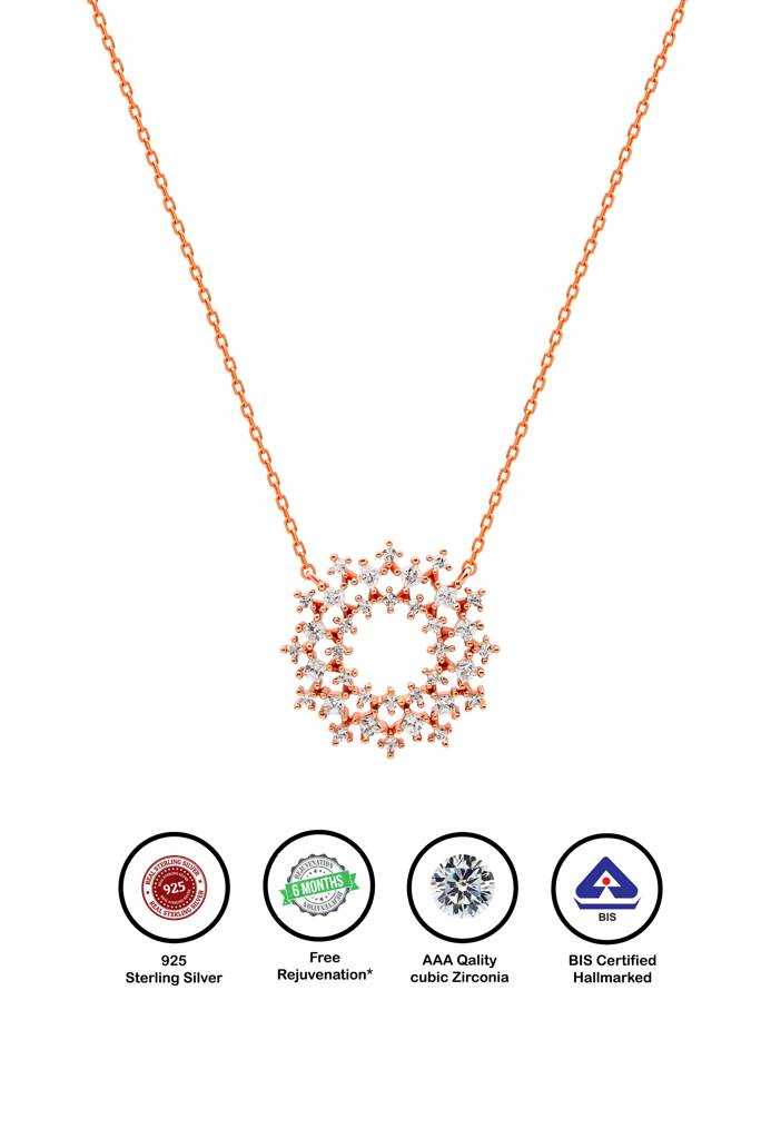 Silberry 925 Sterling Silver Imperial Necklace : N3788