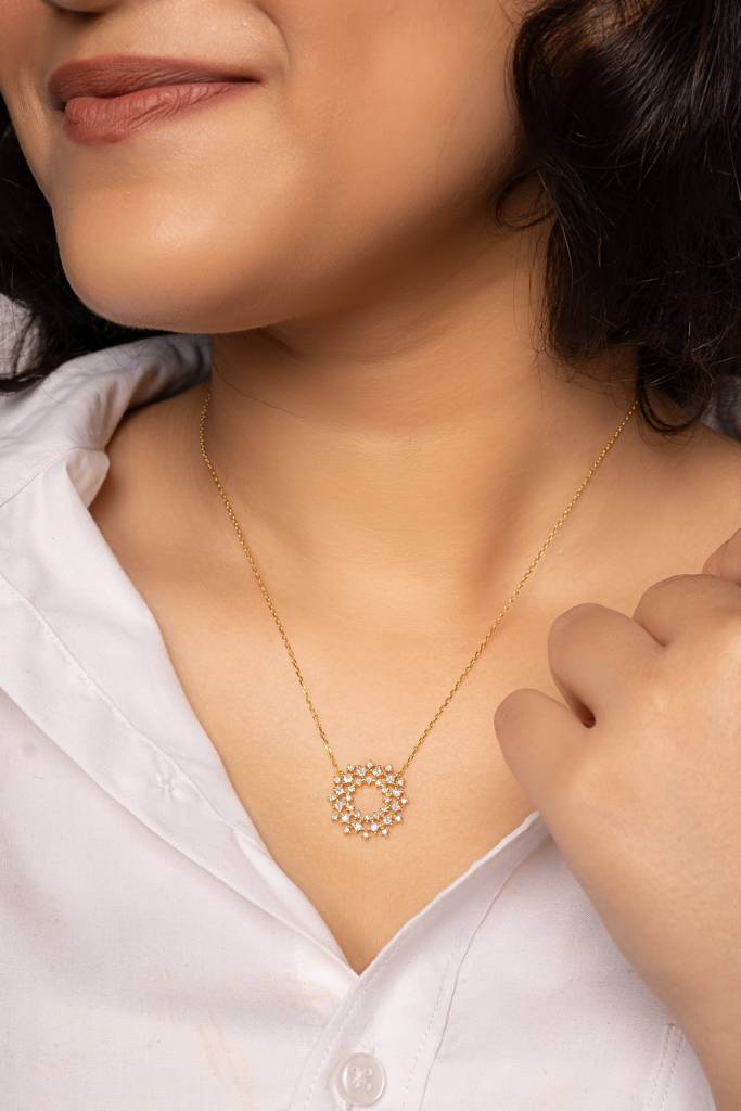 Silberry 925 Sterling Silver Imperial Necklace : N3802